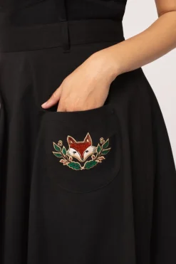 Hell Bunny Basil Pinafore Dress Black Best