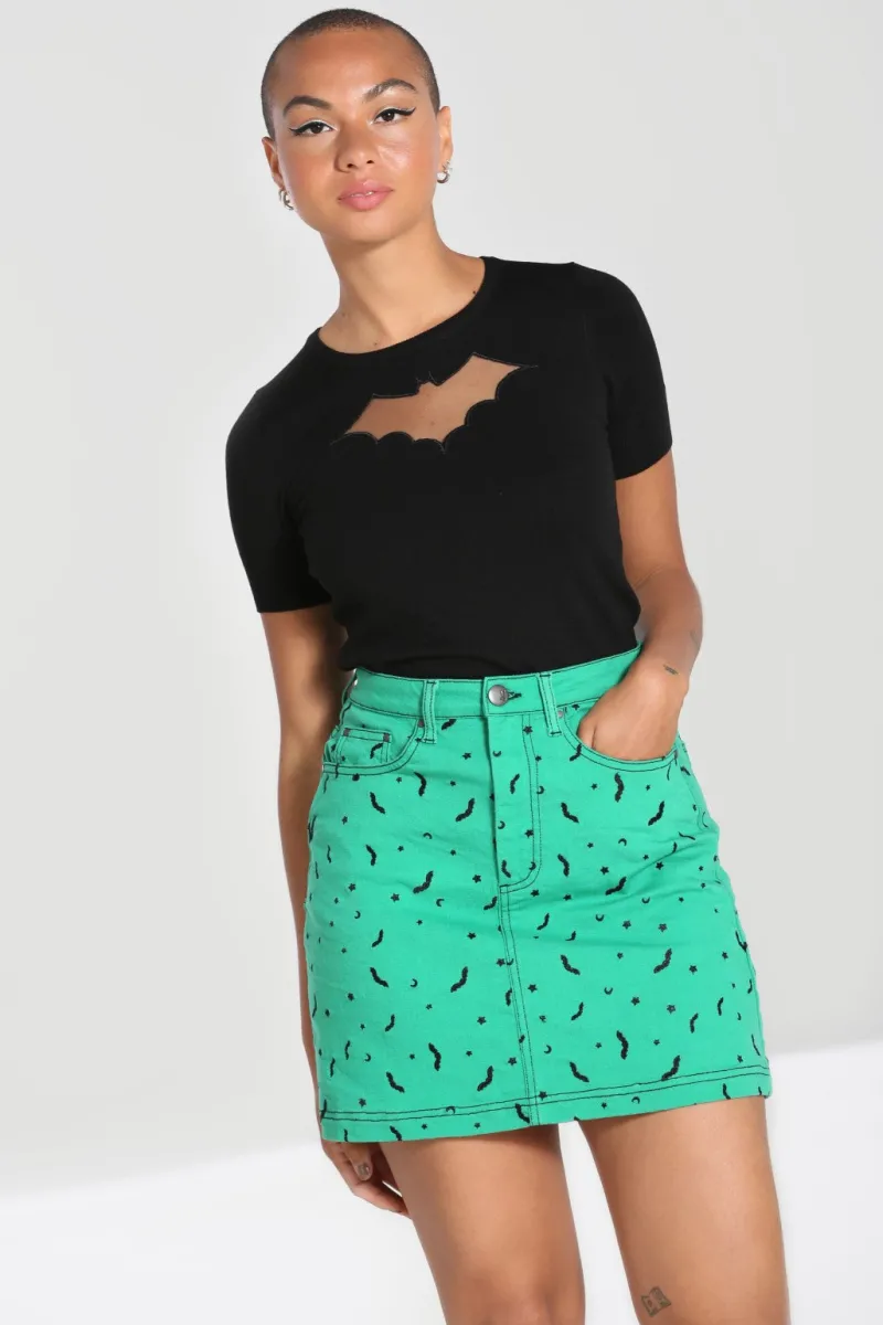 Hell Bunny Bat Mini Skirt Best