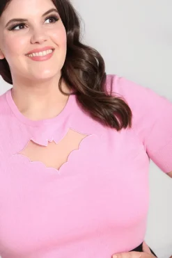 Hell Bunny Bat Top Pink Best