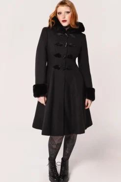 Hell Bunny Batilda Coat Black