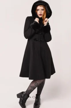 Hell Bunny Batilda Coat Black
