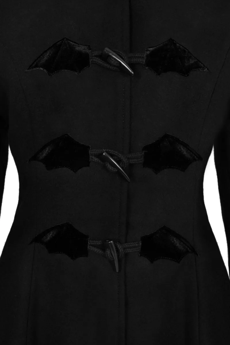 Hell Bunny Batilda Coat Black