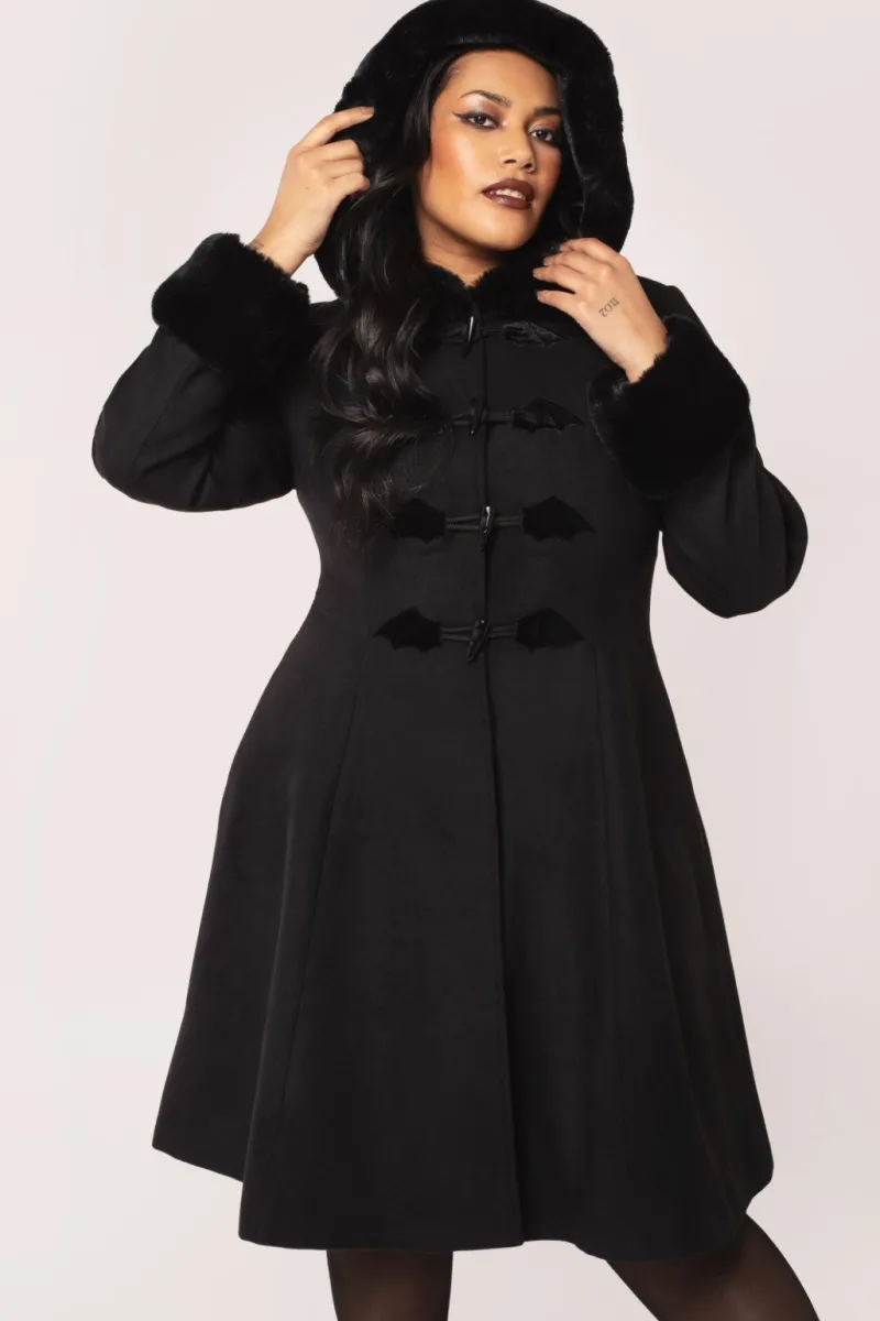 Hell Bunny Batilda Coat Black
