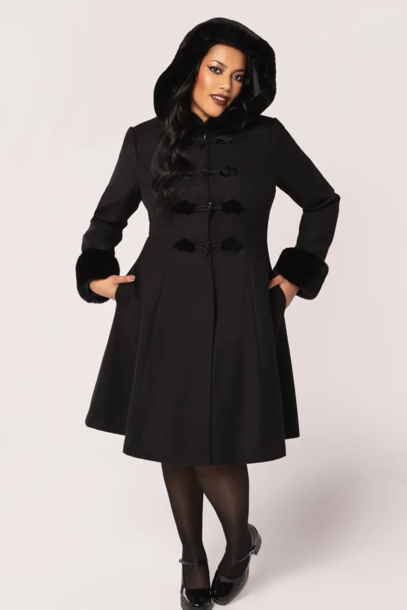 Hell Bunny Batilda Coat Black