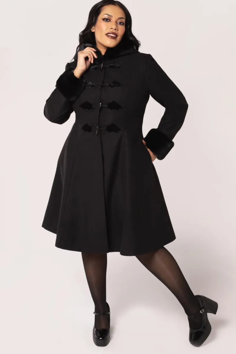 Hell Bunny Batilda Coat Black