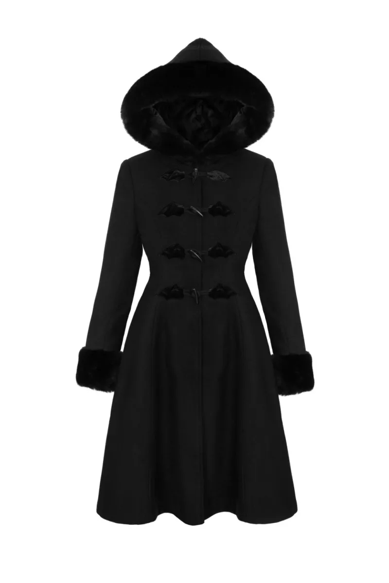 Hell Bunny Batilda Coat Black