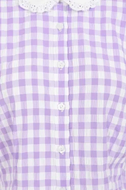 Hell Bunny BB Blouse Lavender Hot