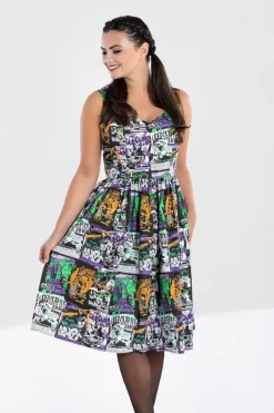 Hell Bunny Be Afraid 50's Dress Black Outlet