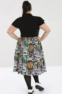 Hell Bunny Be Afraid 50's Skirt Black Best