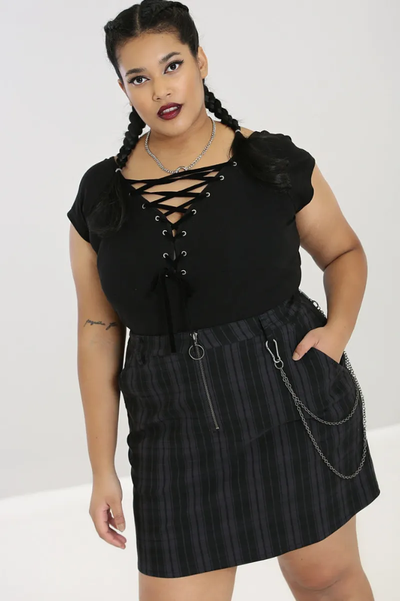 Hell Bunny Belladonna Top H Black Best