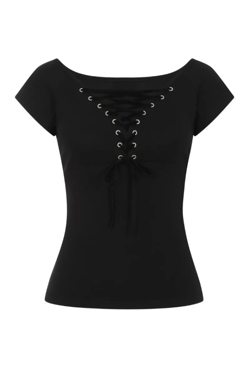 Hell Bunny Belladonna Top H Black Best