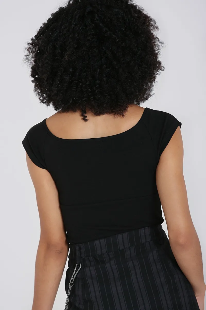 Hell Bunny Belladonna Top H Black Best