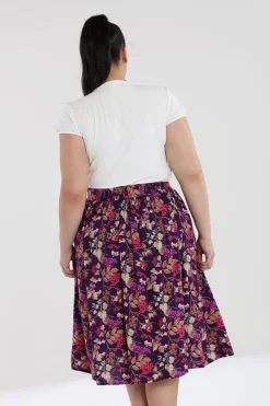 Hell Bunny Berry Crush Skirt Purple Online