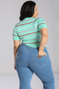 Hell Bunny Berry Cute Top Mint Discount