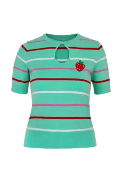 Hell Bunny Berry Cute Top Mint Discount