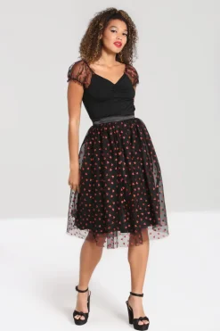 Hell Bunny Bianca Skirt Black Hot