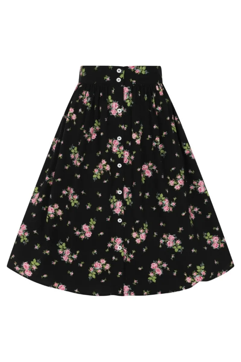 Hell Bunny Bobby Sue Skirt Black Discount