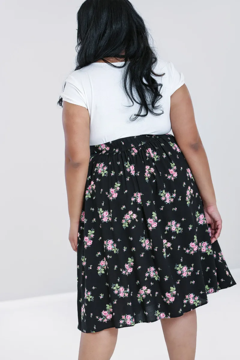 Hell Bunny Bobby Sue Skirt Black Discount