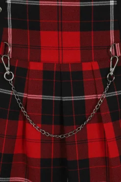 Hell Bunny Brody Mini Skirt Red New