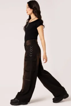 Hell Bunny Cameron Jeans - Short Length Brown Best