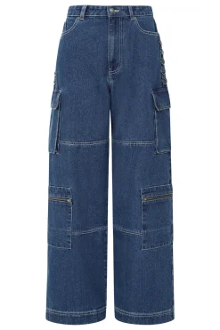 Hell Bunny Cameron Jeans Blue Clearance