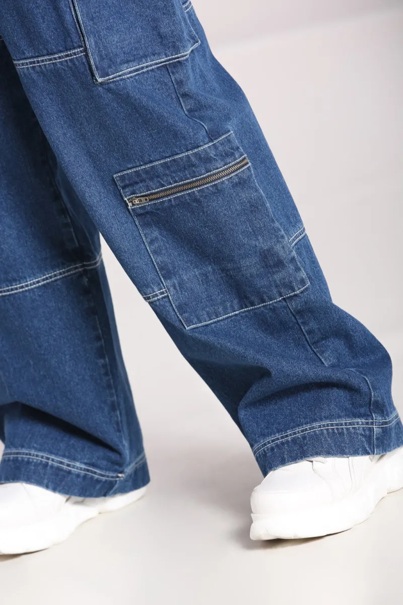 Hell Bunny Cameron Jeans Blue Clearance