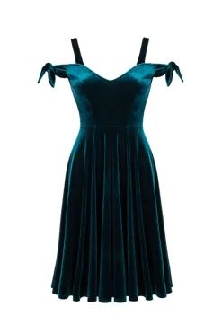 Hell Bunny Carrie Dress Teal Clearance