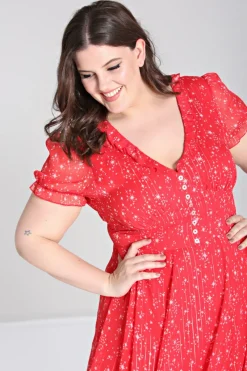 Hell Bunny Cassiopeia Dress Red Best
