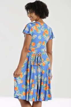 Hell Bunny Castellana Dress Blue New