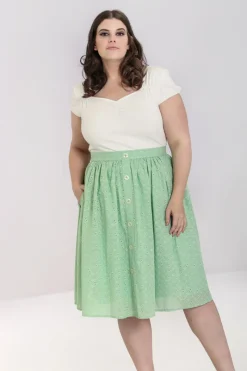 Hell Bunny Celia 50's Skirt Mint Outlet