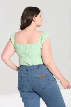 Hell Bunny Celia Top Mint Discount