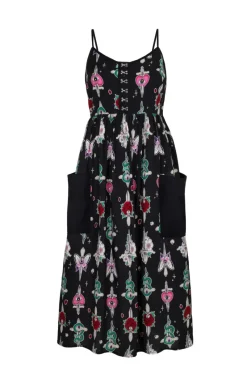 Hell Bunny Cersei Maxi Dress Black Discount