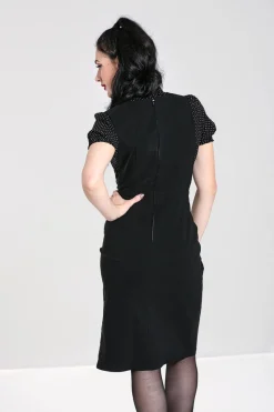 Hell Bunny Claire Pinafore Dress Black Best