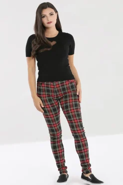 Hell Bunny Clash Skinny Trousers Discount