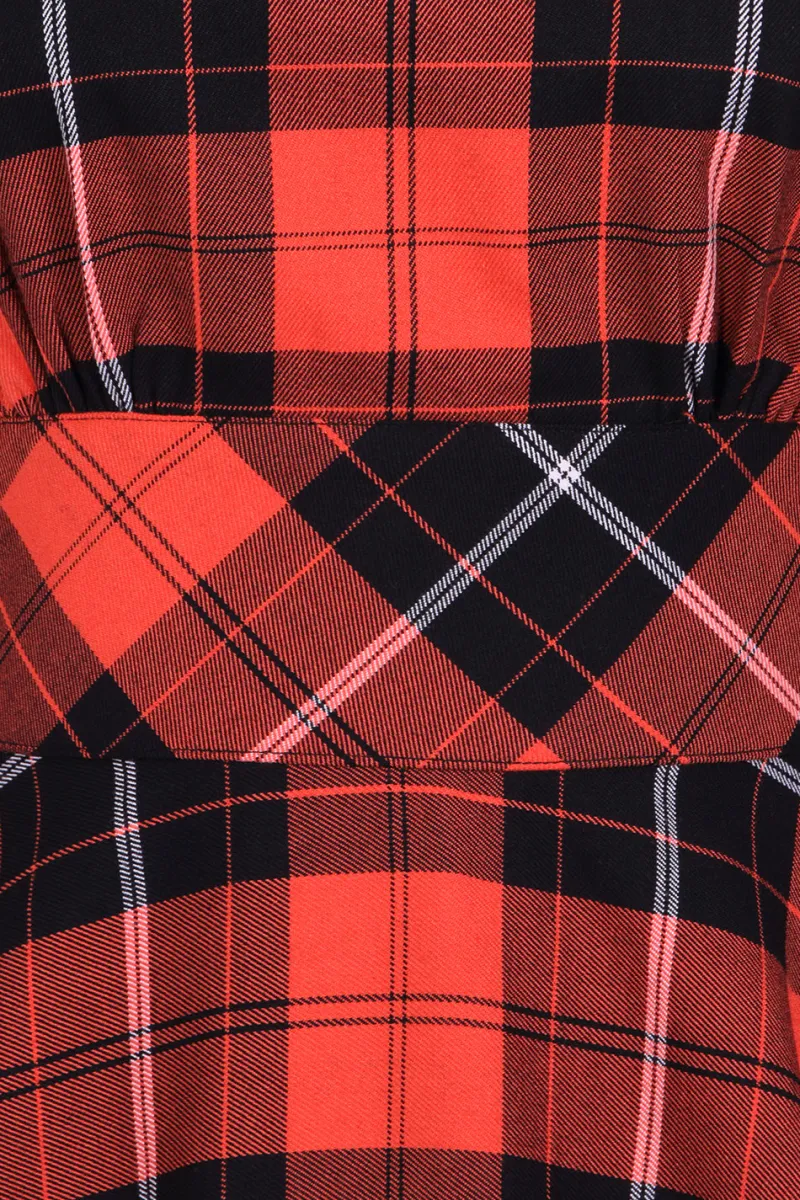 Hell Bunny Clementine 50's Dress Orange