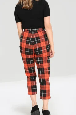 Hell Bunny Clementine Trousers Orange Sale