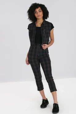 Hell Bunny Cobain Vest Grey Outlet