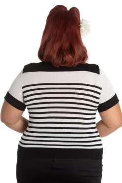 Hell Bunny Coco Top Black Clearance