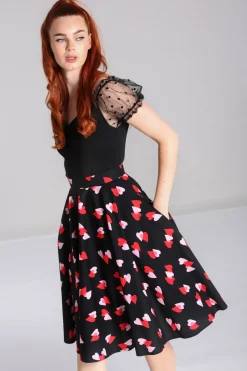 Hell Bunny Confetti Skirt Black