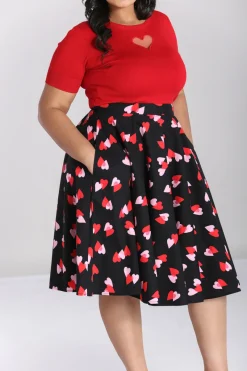 Hell Bunny Confetti Skirt Black