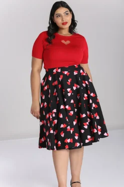 Hell Bunny Confetti Skirt Black