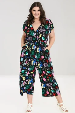 Hell Bunny Cora Jumpsuit Black Sale