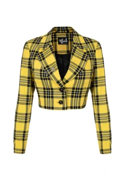 Hell Bunny Corey Blazer Yellow Sale