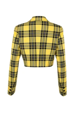 Hell Bunny Corey Blazer Yellow Sale