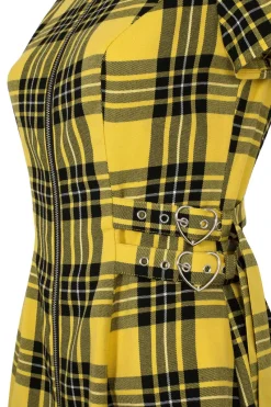 Hell Bunny Corey Dress Yellow Sale
