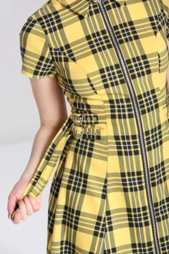 Hell Bunny Corey Dress Yellow Sale