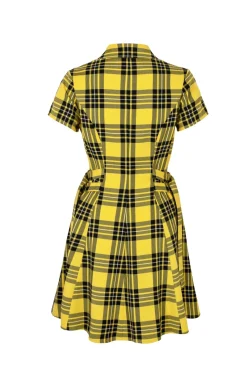 Hell Bunny Corey Dress Yellow Sale