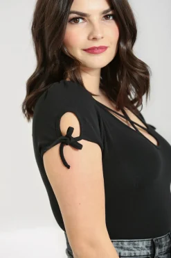 Hell Bunny Cristina Top Black Outlet