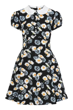 Hell Bunny Daisy Mini Dress Black Outlet