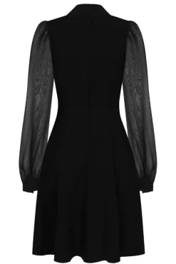 Hell Bunny Darcia Mid Dress Black New